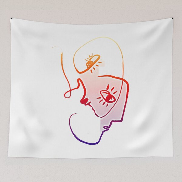 Item preview, Abstract Faces by Matisse with pop art colors added. designed and sold by CristalleLisa.