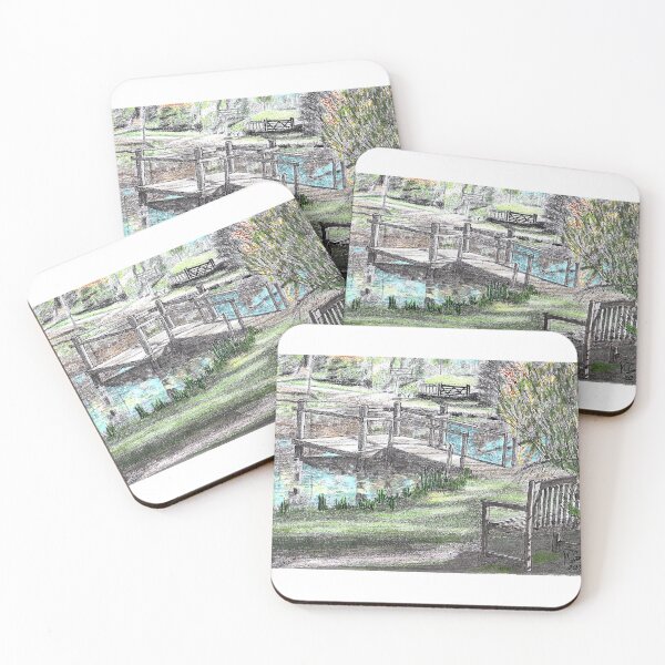 Item preview, Furzey Gardens, UK - Lake platform designed and sold by Jim Griffiths.