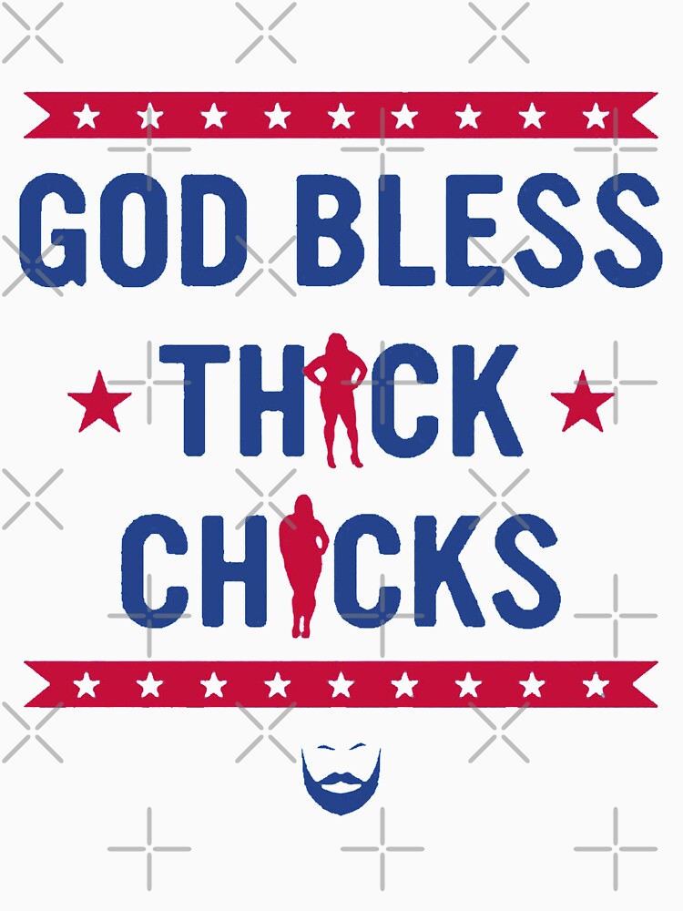 ginger billy god bless thick chicks t shirt