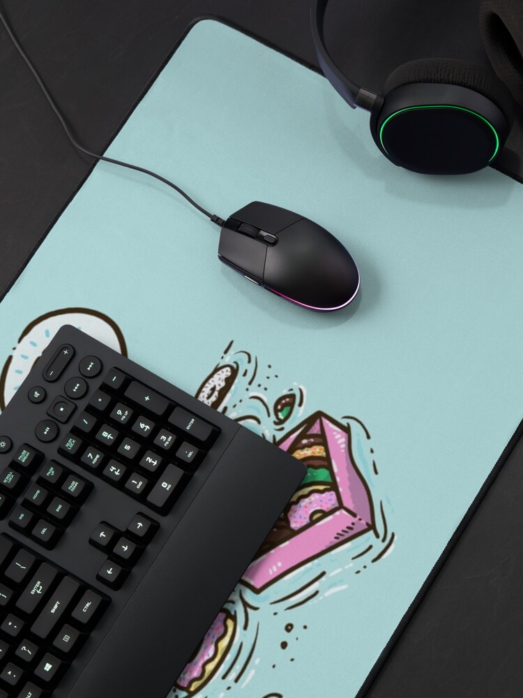 Thumbnail 4 of 5, Mouse Pad, Box of Donuts Shark designed and sold by nickv47.