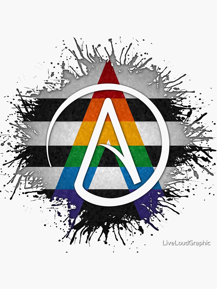 LGBT Ally Pride Atheist by LiveLoudGraphic
