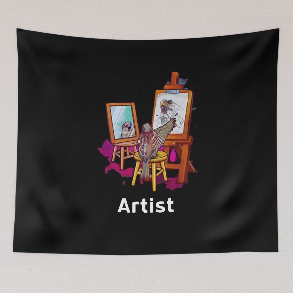 Item preview, Artist bird funny & trend tee shirt for Art Lovers T-shirts designed and sold by spolayastore.