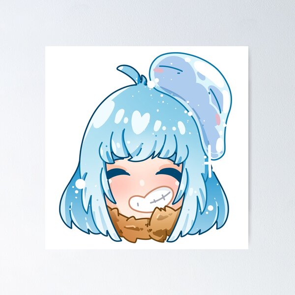 Cute Kawaii Blue Slime Custom from My Isekai Life or Tensei Kenja no Isekai  Life Anime Canvas Print for Sale by Animangapoi