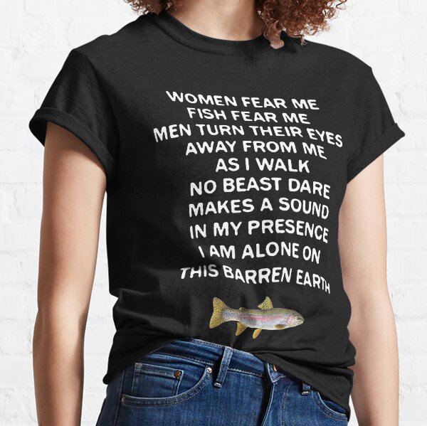 Women Want Me Fish Fear Me Fishing Men's Graphic T-Shirt, Light Turquoise,  Small 