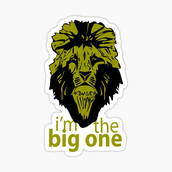 The Lion King - I'm the big one GREEN Sticker