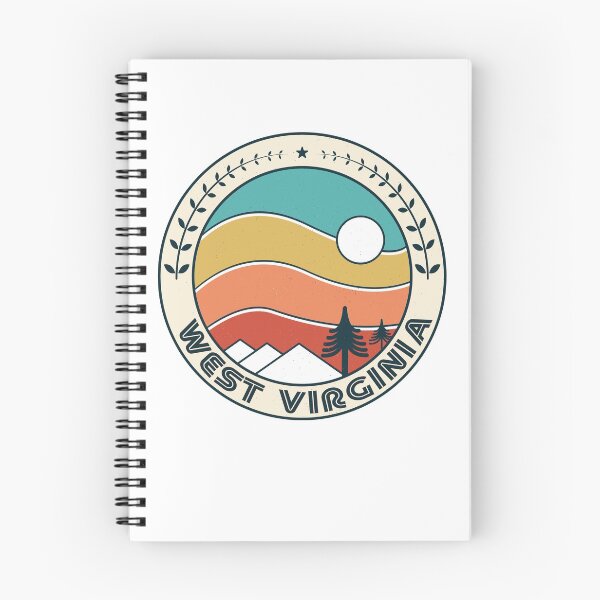 Item preview, West Virginia Retro Vintage Sunset - West Virginia Mountain Souvenir - Gift - Hometown - Hiking - Nature designed and sold by HappyTees Lab.