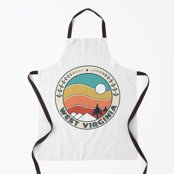 Item preview, West Virginia Retro Vintage Sunset - West Virginia Mountain Souvenir - Gift - Hometown - Hiking - Nature designed and sold by HappyTees Lab.