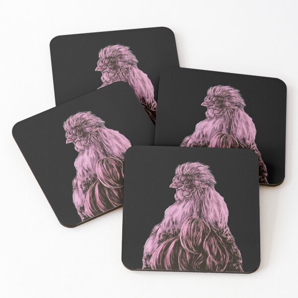 Item preview, Copy of Silkie Rooster Pink designed and sold by Lalingla.