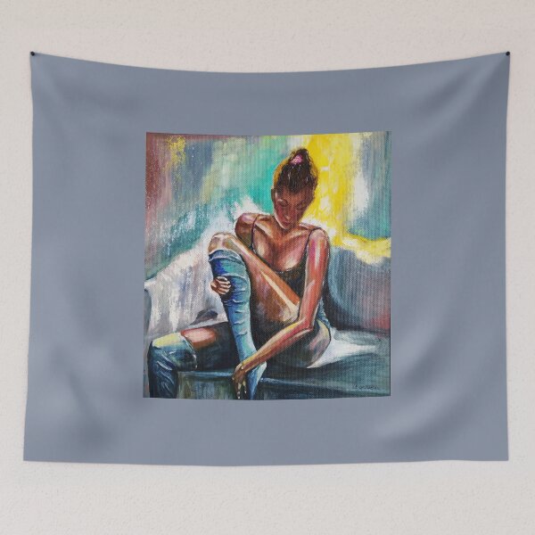 Item preview, Ballerina Painting Art, Dance Oil Artwork designed and sold by Tamara Kaytmazova.