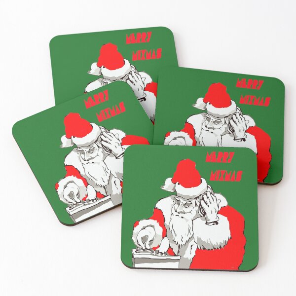 Item preview, Merry Mixmas Christmas Party Santa DJ designed and sold by taiche.