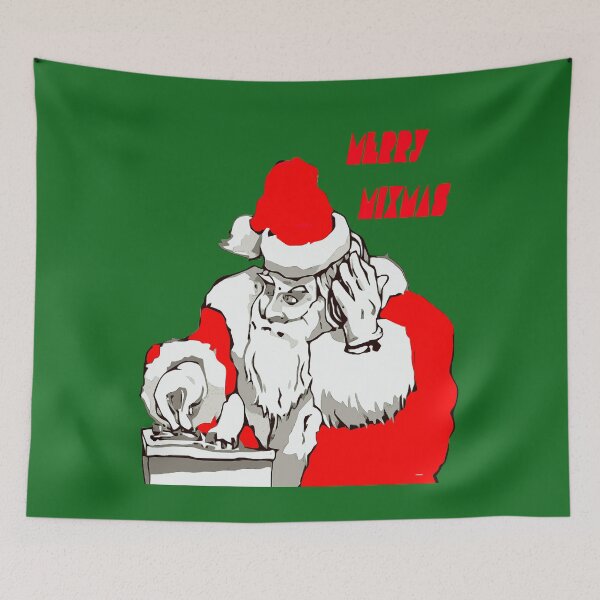 Item preview, Merry Mixmas Christmas Party Santa DJ designed and sold by taiche.