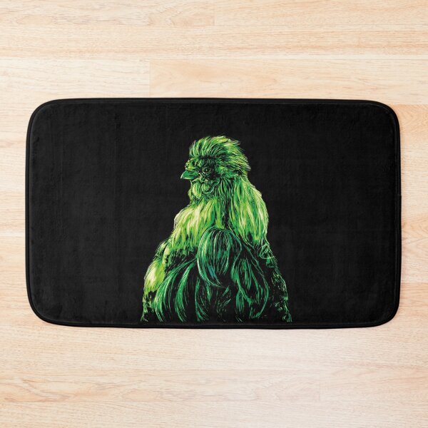 Item preview, Silkie Rooster green designed and sold by Lalingla.