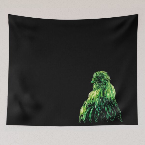 Item preview, Silkie Rooster green designed and sold by Lalingla.