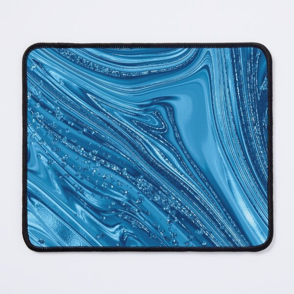 Item preview, Blue Liquid Metal with Sparkle Texture designed and sold by WisdomInspired.