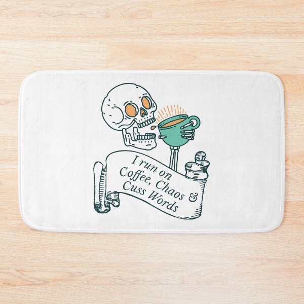 Item preview, I Run On Coffee, Chaos & Cuss Words designed and sold by Veewell.