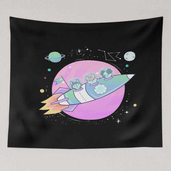 Item preview, DOGS IN SPACE  designed and sold by RetroPlaceee.