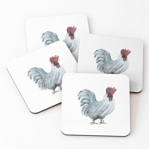 Item preview, white rooster designed and sold by annettetyson.