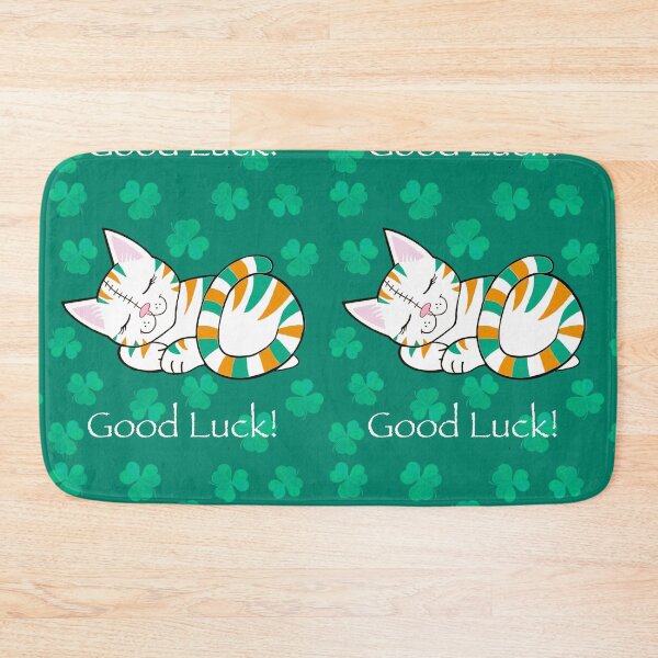 Item preview, Lucky sleepy Irish kitty designed and sold by QuirkyCraftz.