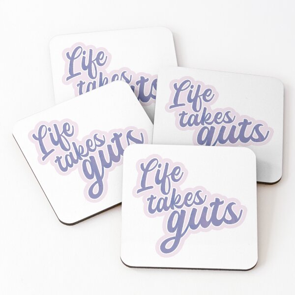 Item preview, Life Takes Guts - Colorful Purple Text designed and sold by TheMajesticGoat.