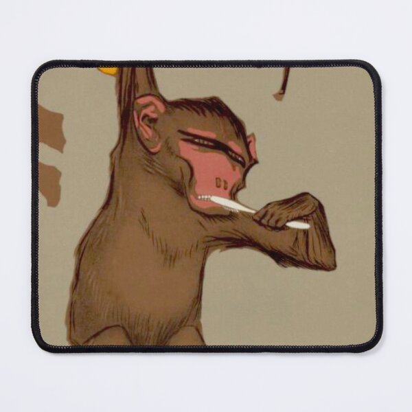 Item preview, Monkey brushes his teeth designed and sold by OroboroCustom.