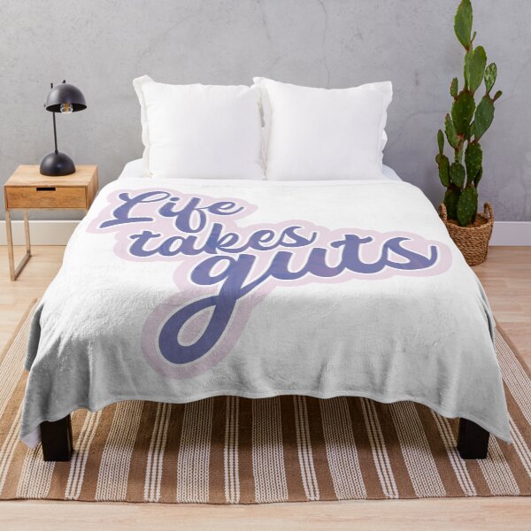 Item preview, Life Takes Guts - Colorful Purple Text designed and sold by TheMajesticGoat.