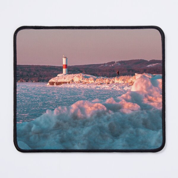Item preview, Lighthouse in Petoskey Michigan during the winter designed and sold by Michael Deemer.