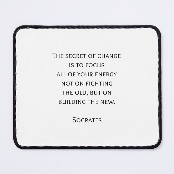 Item preview, The secret of change - Socrates Greek Philosophy Quote designed and sold by Inspirationmotivation.