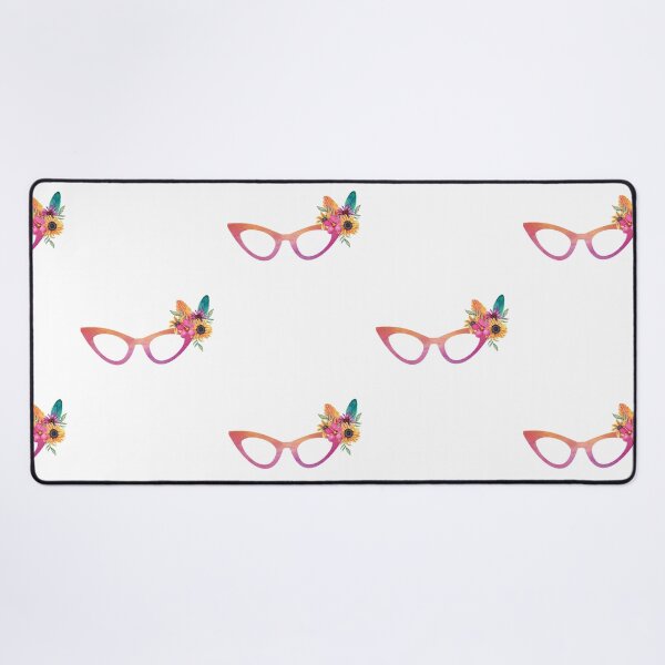 Item preview, Cat Eyeglasses With A Floral And Feather Bouquet designed and sold by Primroaddesigns.