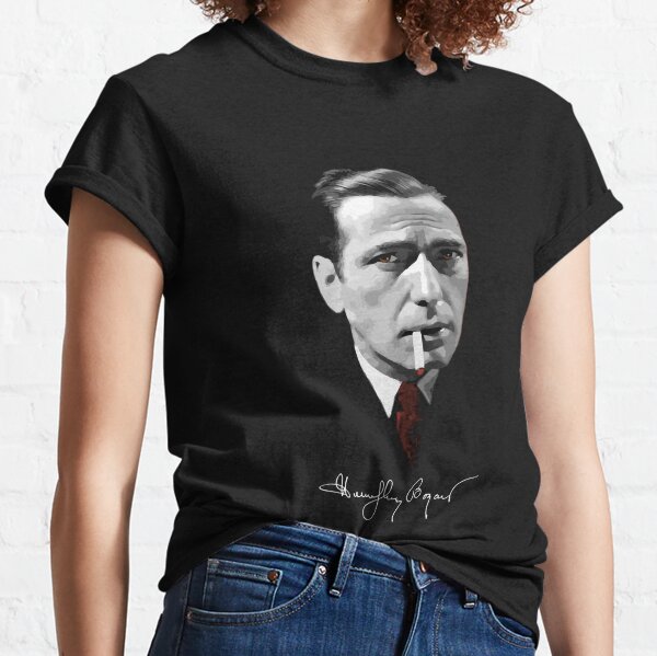 Music Vintage Just Bogart Black And White Classic T-Shirt