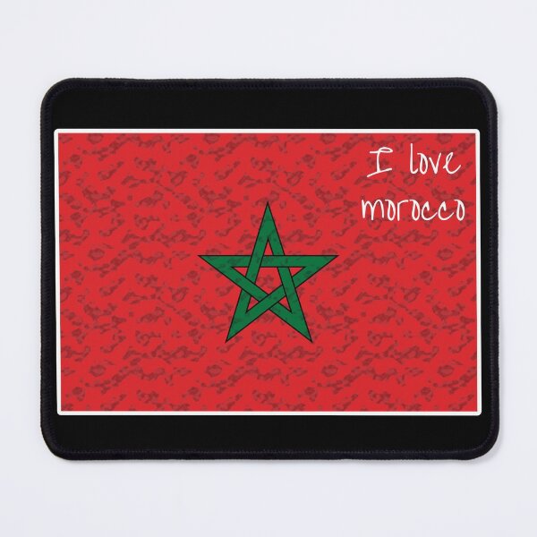 Item preview, Moroccan Flag I Love Morocco designed and sold by GBDesigner.