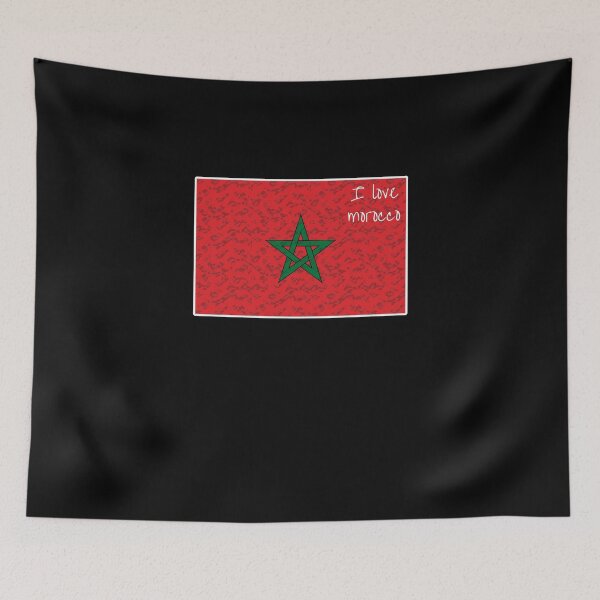 Item preview, Moroccan Flag I Love Morocco designed and sold by GBDesigner.