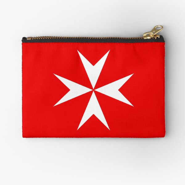 Cross of the Order of St. John. MALTA, MALTESE. Zipper Pouch