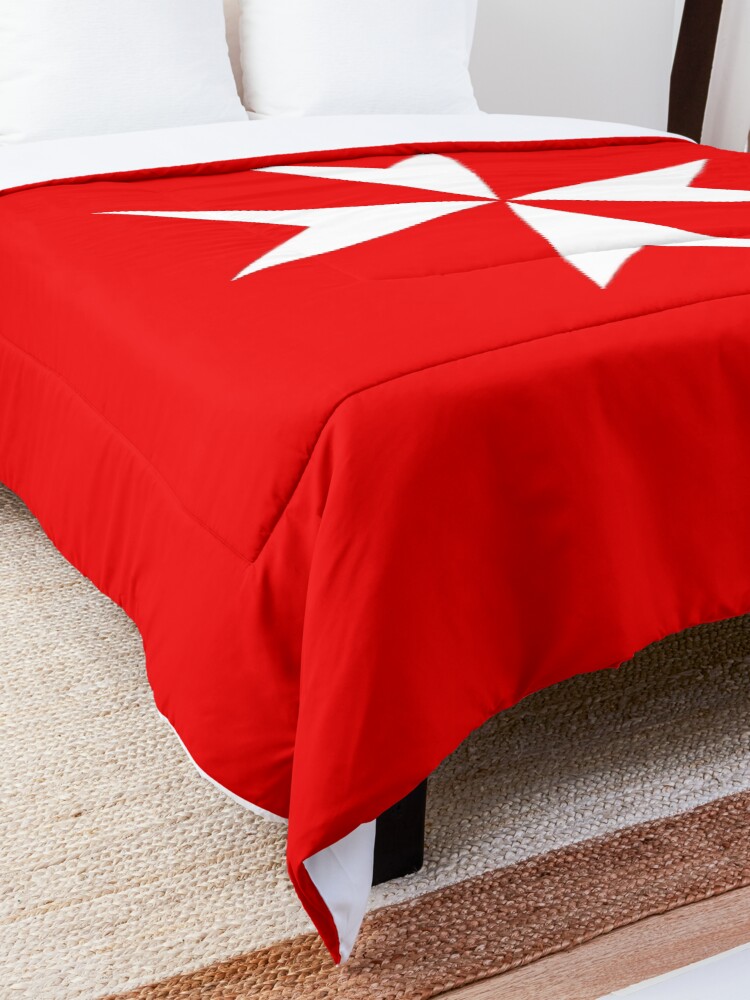 Alternate view of Cross of the Order of St. John. MALTA, MALTESE. Comforter
