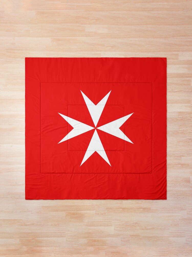 Alternate view of Cross of the Order of St. John. MALTA, MALTESE. Comforter