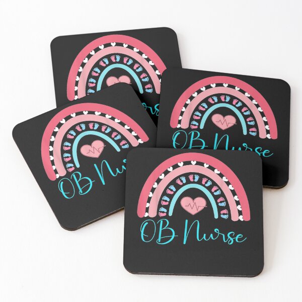 Item preview, OB Nurse Rainbow Heart Baby Labor Delivery Obstetrics GYN  designed and sold by ClitusShop.