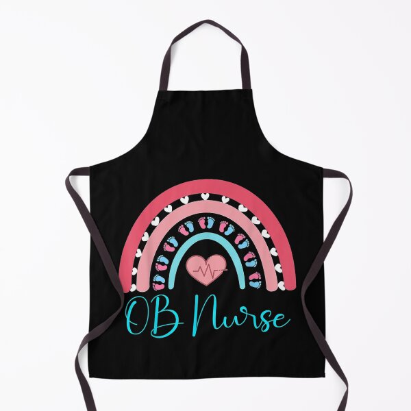 Item preview, OB Nurse Rainbow Heart Baby Labor Delivery Obstetrics GYN designed and sold by ClitusShop.