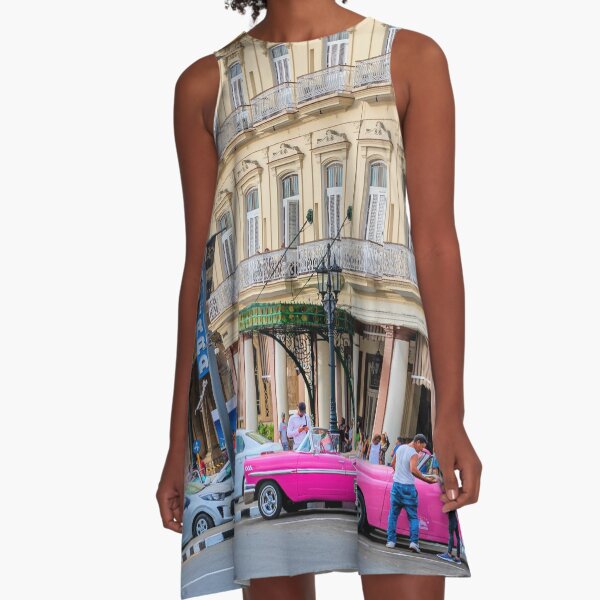 Havana Taxis A-Line Dress