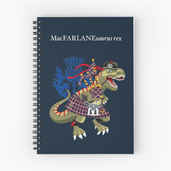 Item preview, Clanosaurus Rex MacFARLANEsaurus rex MacFarlane Scotland Ireland Plaid Family Tartan designed and sold by Lisa Rotenberg.