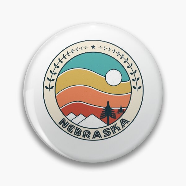 Item preview, Nebraska Retro Vintage Sunset - Nebraska Mountain Souvenir - Gift - Hometown - Hiking - Nature designed and sold by HappyTees Lab.