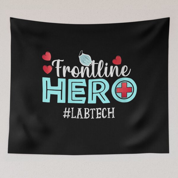 Item preview, Womens Frontline Hero Lab Tech essential workers Thank You Nurses V-Neck  designed and sold by DaiShop.