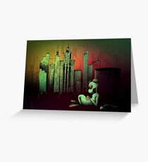 Rat In The City Greeting Card