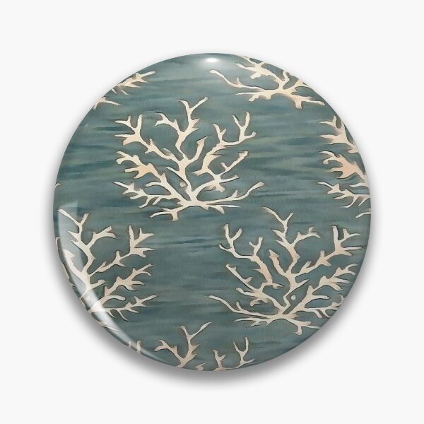 Item preview, Abstract Antlers Pattern on Teal Blue designed and sold by taiche.
