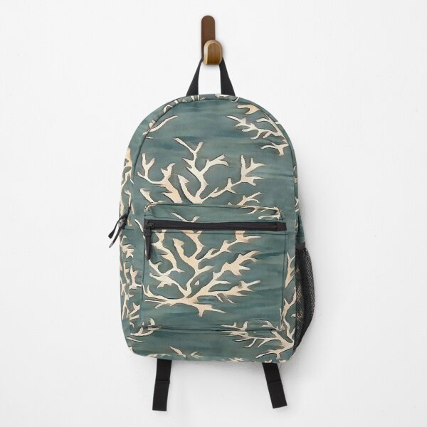 Item preview, Abstract Antlers Pattern on Teal Blue designed and sold by taiche.