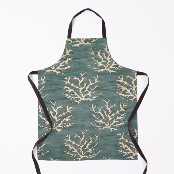 Item preview, Abstract Antlers Pattern on Teal Blue designed and sold by taiche.