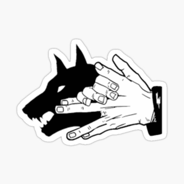 Göttliche Hunde (schwarz) Jujutsu| Perfektes Geschenk Anime Sticker