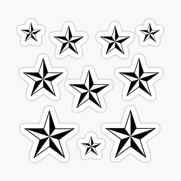 Nautical Star Set Sticker