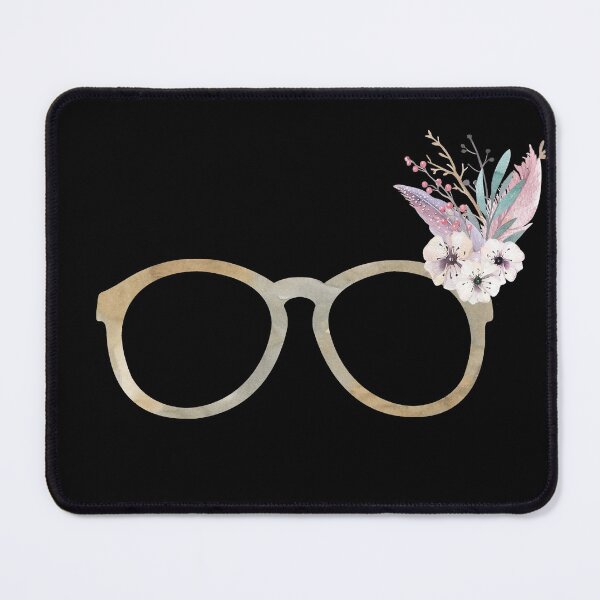 Item preview, Hipster Eyeglasses With Watercolor Floral Bouquet designed and sold by Primroaddesigns.