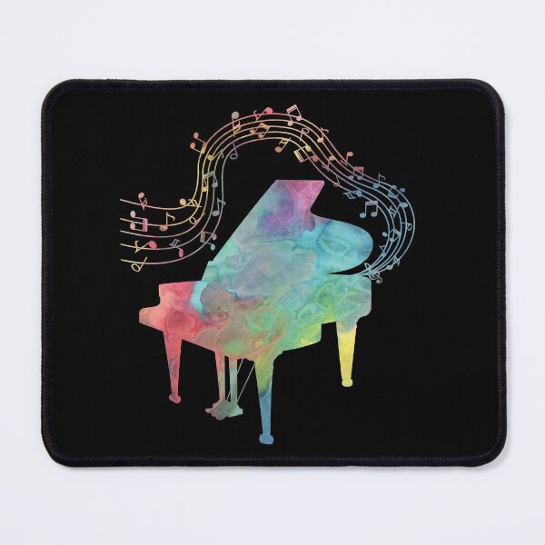 Item preview, Watercolor Piano With Music Notes designed and sold by Primroaddesigns.