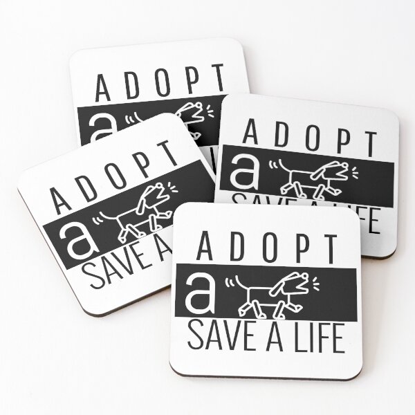 Item preview, Adopt A Dog Save A Life Text design for those who love pet adoption designed and sold by jtancrum61.