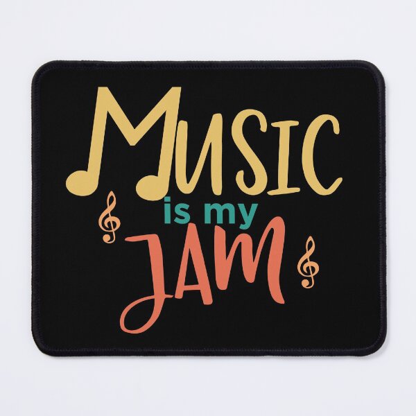 Item preview, Music Is My Jam Pun Quote designed and sold by Primroaddesigns.